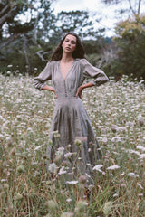 the olympia dress in desert sage