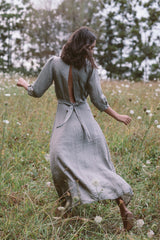 the olympia dress in desert sage