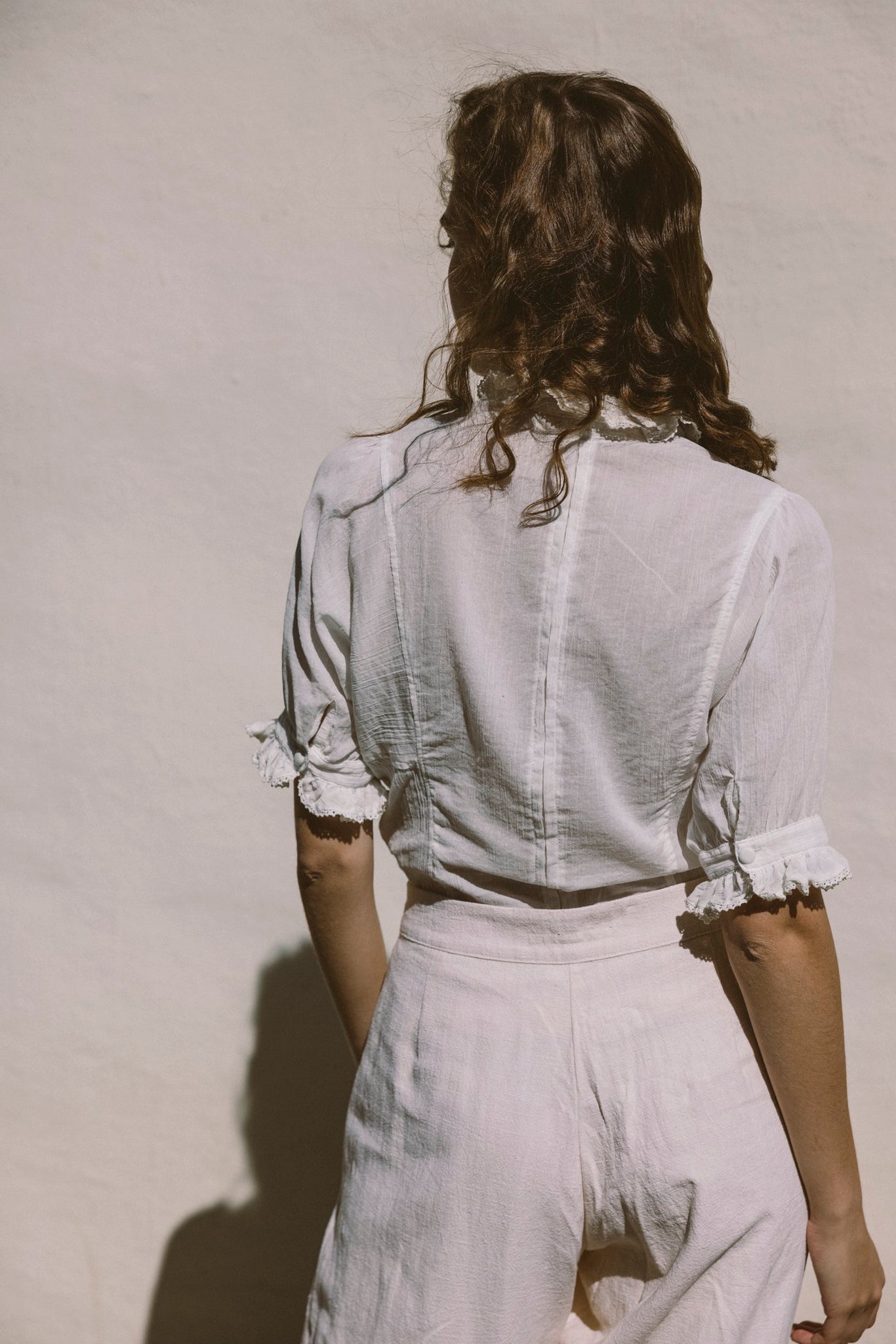 the alice blouse in blanc