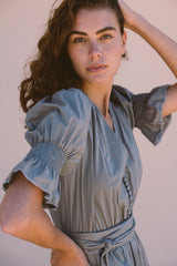 the Madeline dress in chambray