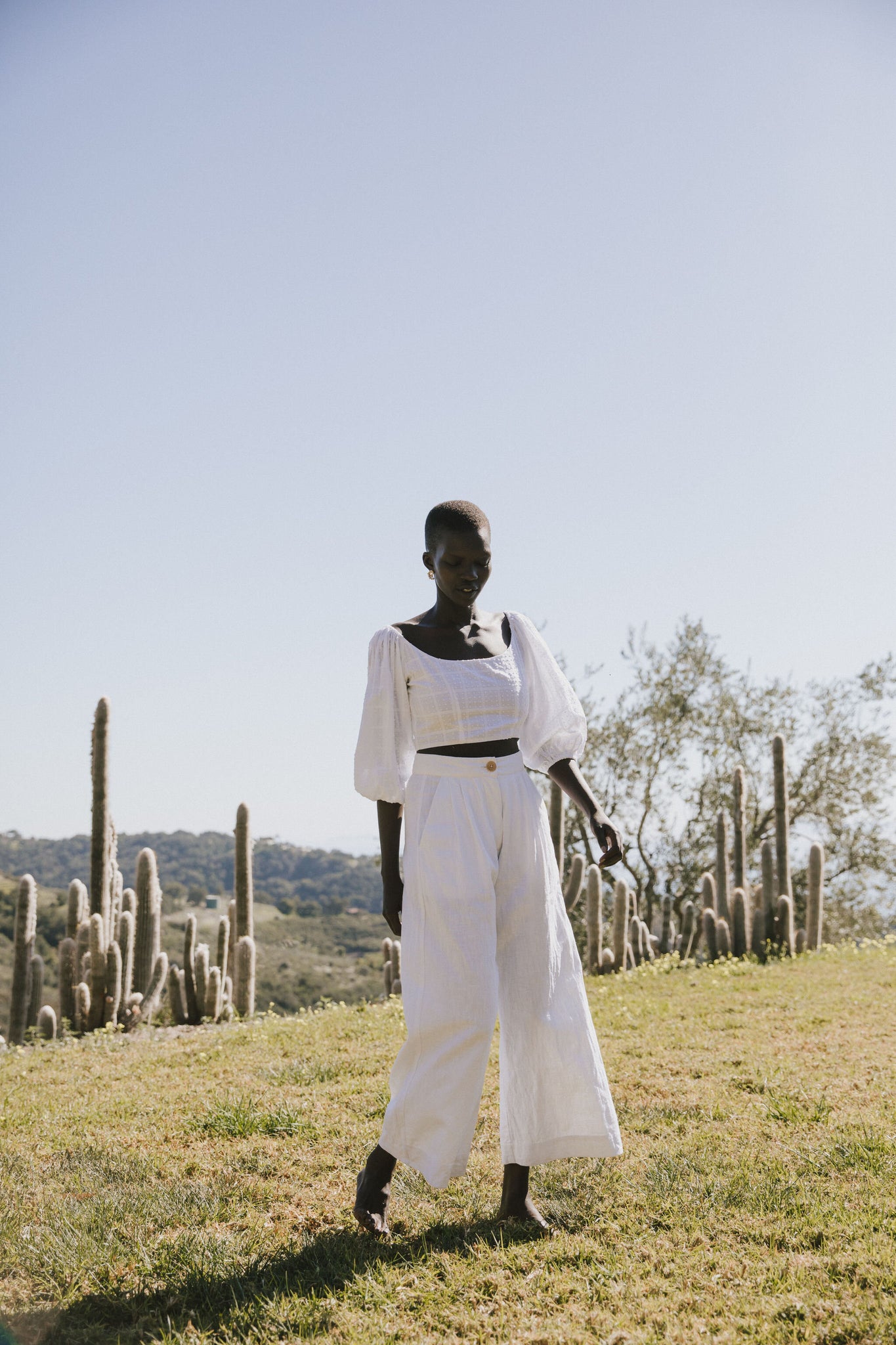 the baye pant in blanc