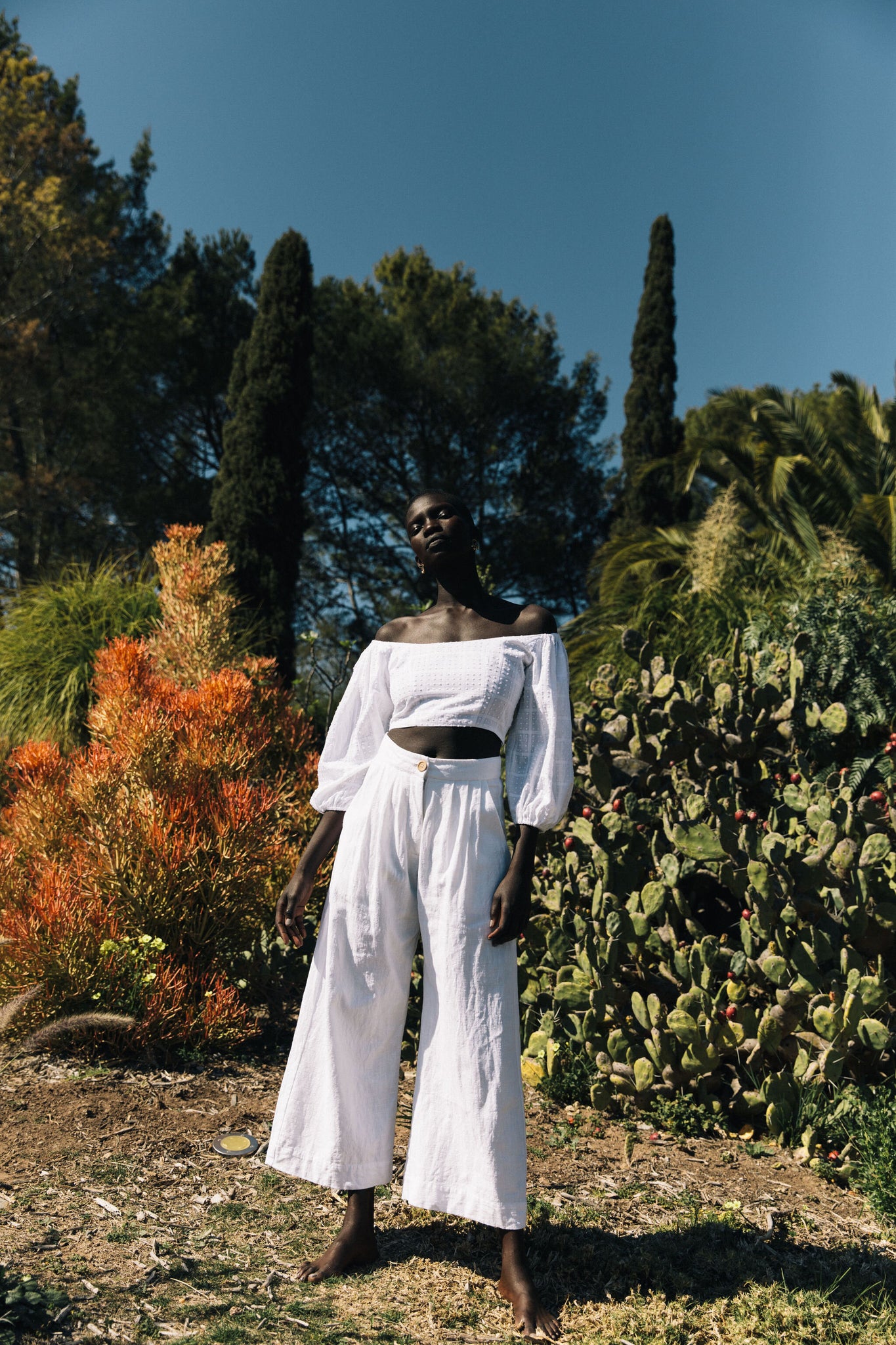 the baye pant in blanc